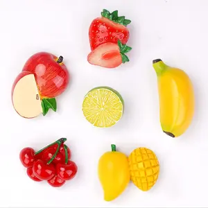 Fruit Shaped Fridge Magnet, Cute Fruit Design Fridge Magnet, Kitchen Decoration, Home Decor for Refrigerator, Whiteboard, Refrigerator Decorating Magnet