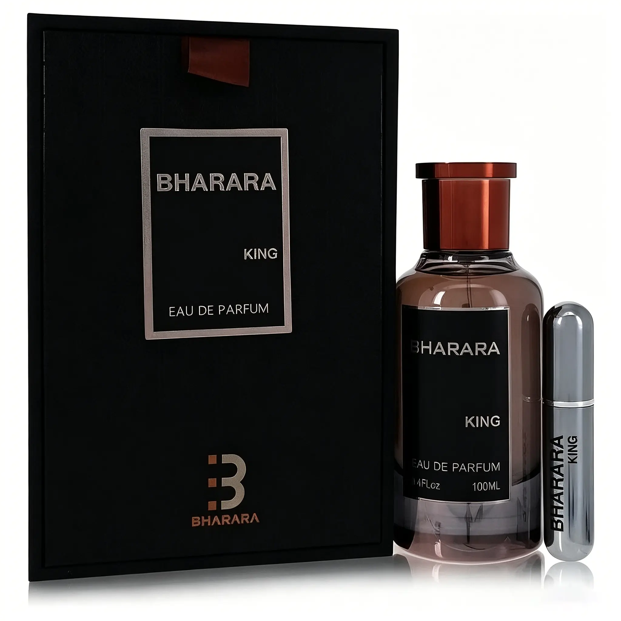 Bharara King Eau de Parfum for Men 3.4 Fl Oz 100 ML Spray Perfume