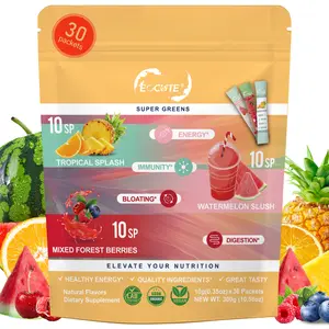 Nutrition Super Greens Powder, Organic Greens Powder with Spirulina & Chlorella for Digestion,Gut Health,lmmunity & Energy,Vegan,30 Servings,3 flavors digestive support Healthcare Vitamin