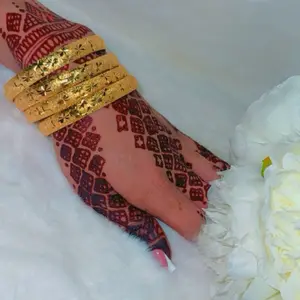 Luxury gold stackable bangle bracelet set (4pcs)