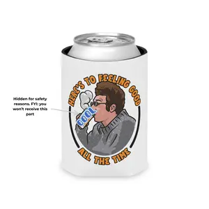 Here's To Feeling Good All The Time Can Cooler, Seinfeld Koozie
