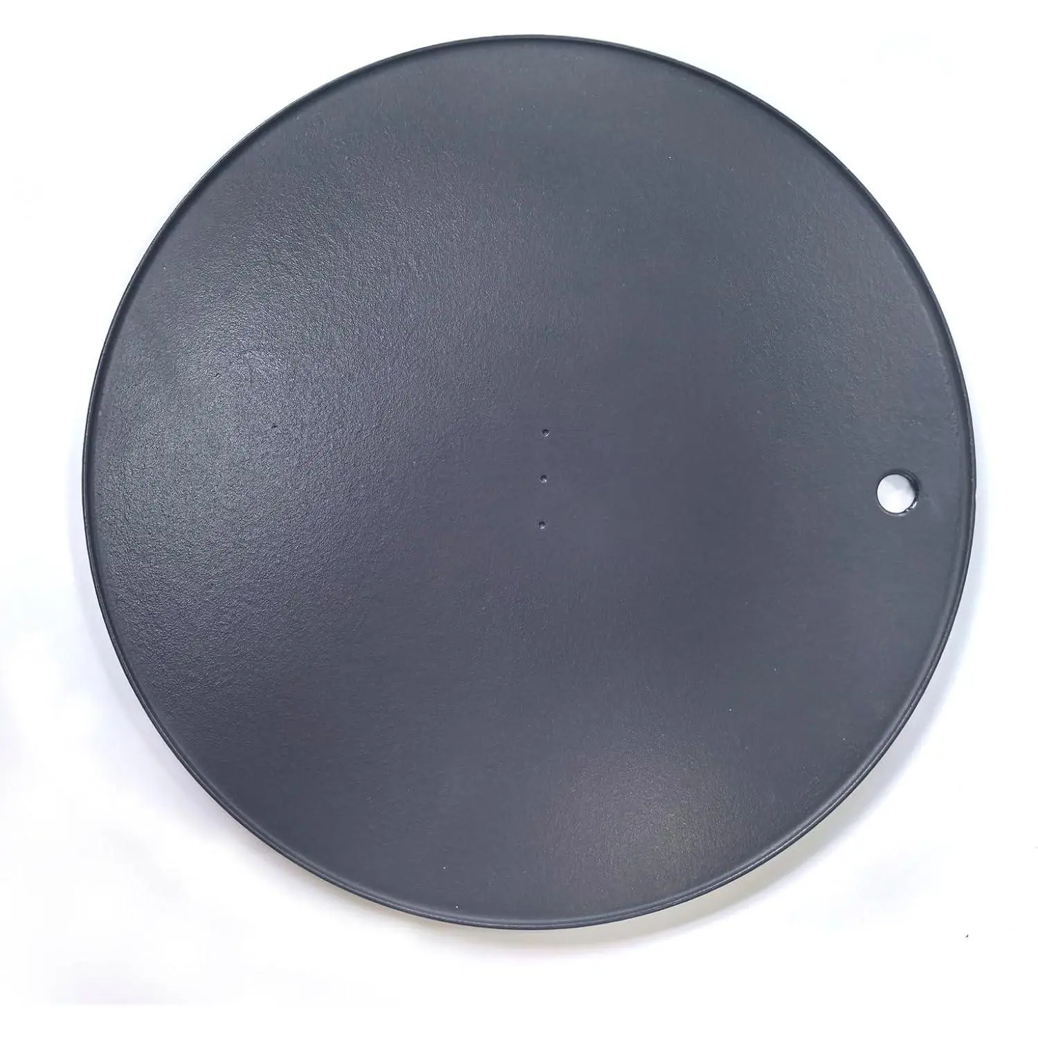 XL Round Pizza Steel 16.9" - 3D Cast Creates Gorgeous Crusts, Enamelled Cast Iron Baking Stone For Oven, Round Griddle, Speed & Even Heating Baking Steel Griddle,
