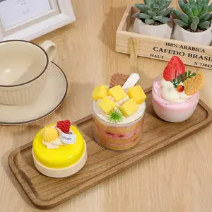 Rectangular Wooden Tray, Juniper Wood Tray, Salad Serving Plates, Multi-Functional Fruit Dessert Coffee Snack Cake Cheese Bread Storage Tray