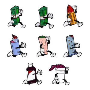 Running Pins Fun Character Pins for Accessories and Outfits - Playful Design, Durable Materials, Versatile Use, Perfect for Hats, Bags, Jackets