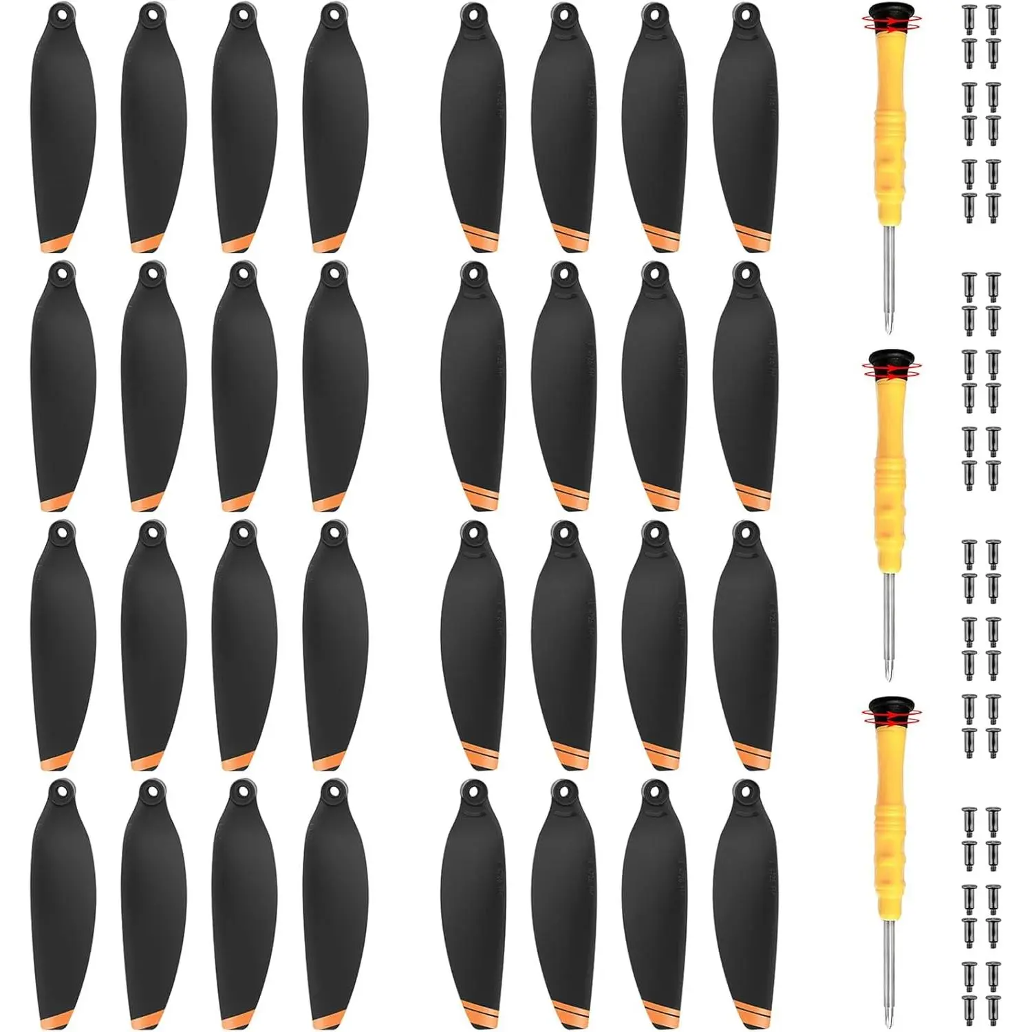 32 Pcs - Propellers Blades for DJI Mini 4K, Mini 2, Mini 2 SE & Mini SE, Replacement Low-Noise and Quick-Release Props Wings Compatible with DJI Mini 4K, Mini 2, Mini 2 SE & Mini SE, Drone Accessories Cameras