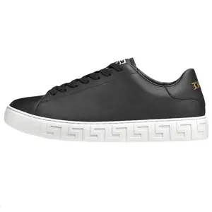 Versace Greca Leather Low-Top Sneakers for Men in Black Trending Shoes, House White Official Shoes to Get / Maison Mihara Verifiable, with credentials and supporting global authentication