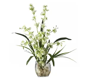 Nearly Natural Dancing Lady Orchid Silk FlowerArrangement