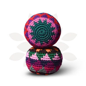Crochet Multicolor Hacky Sack Stress Ball | Bocce Ball - Guatemala