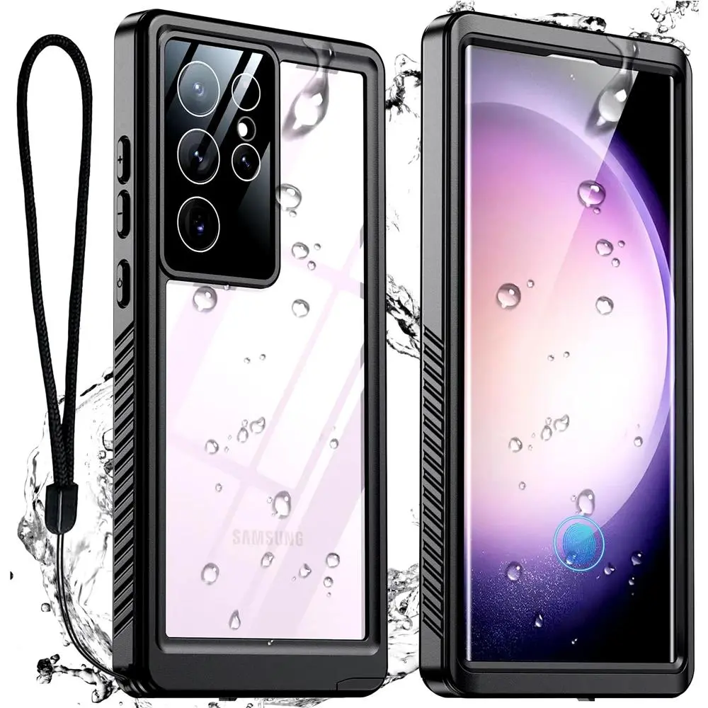 HAY IP68 Shellbox Waterproof Smartphone Case, Handheld Protective Cover with Buttons for Samsung Galaxy S26 S25 S24 S23 S22 Ultra FE A54 A14 5G Outdoor Sports Diving Devices & Accessories