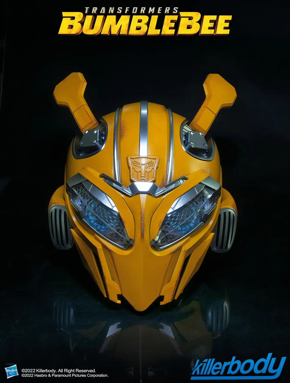 Hasbro Transformers Bumblebee Wearable Helmet - Upgraded Version, English & Chinese Voice Control, Mode Switching, Collectible, Eye Accessories
