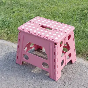 Thick Plastic Folding Stool Chair, Portable Bathroom Bench, Collapsible Stool, Small Chair for Kids Adults Home Use, Durable and Compact Design