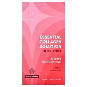 Everydaze Essential Collagen Solution Jelly Stick, Pomegranate, 10 Sticks, 0.7 oz (20 g) Each