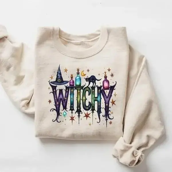 Halloween Witch Sweatshirt, Funny Witch Sweatshirt, Halloween Women Shirt, Witchy Vibes Sweatshirt, Witchy Things Shirt, Halloween Gift