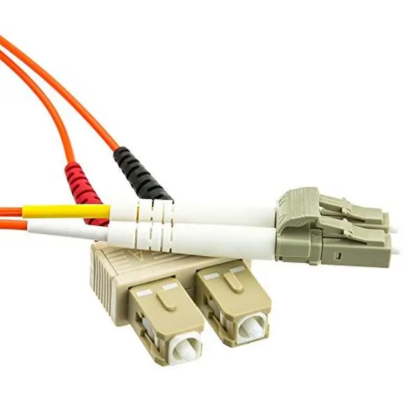 CableWholesale LCSC-11101 Fiber Optic Cable LC SC Multimode Duplex 62.5-125 1 meter (3.3 foot)
