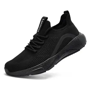 Women's Slip-On Walking Shoes Tennis Lightweight Gym Sneakers with Mesh Knit Upper All-Day Comfort