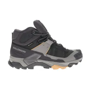 Salomon Womens X Ultra 5 Mid Gore-Tex Round Toe Hiking Hiking Sneakers Shoes - Grey