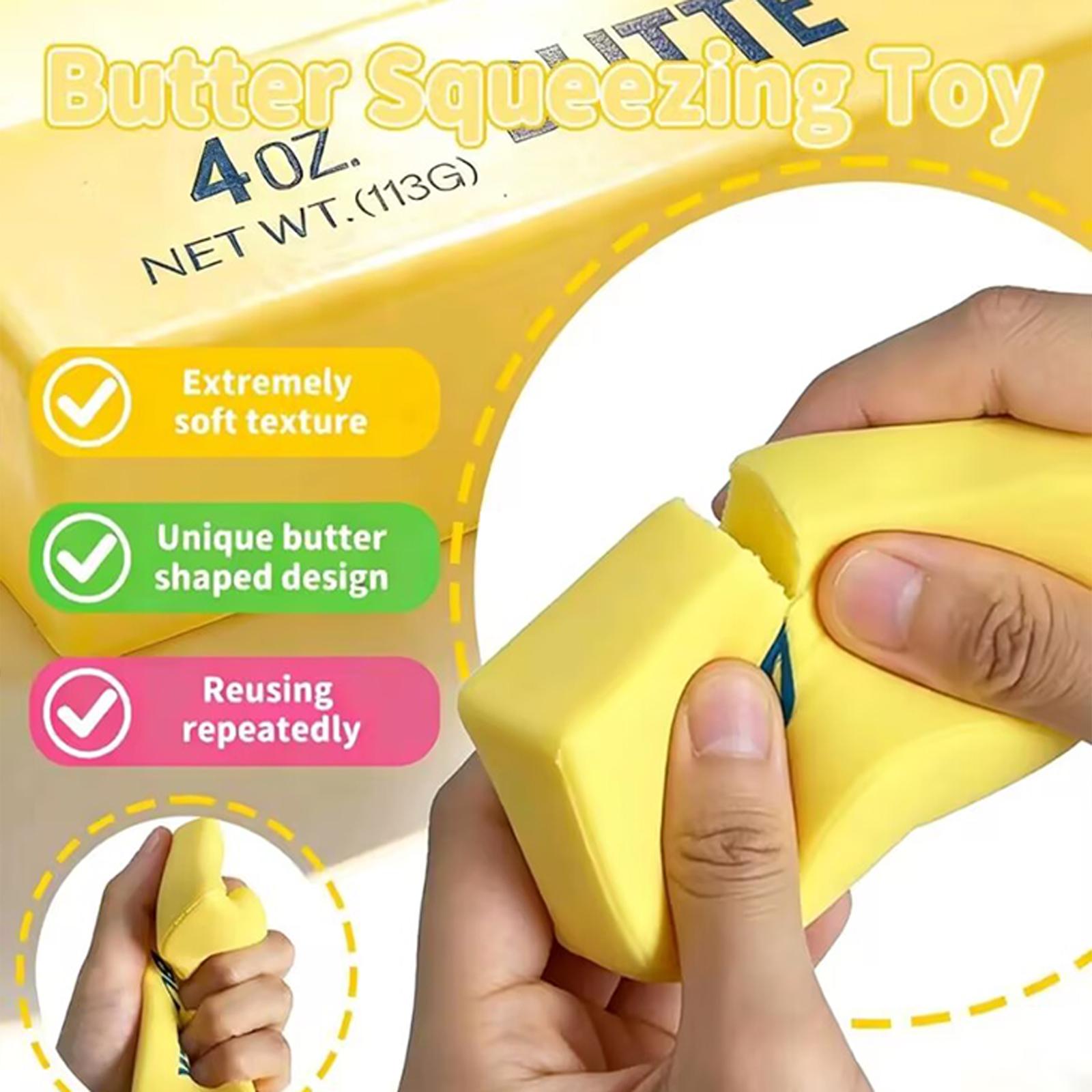 Soft Butter Viral Stress Relief Ball Toy Stress squeeze toy for kids & adults Ideal birthday & party favors Perfect prank gift for ages 12+