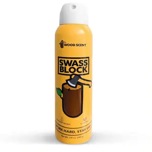 Swass Block - Wood Scent - Sweat Block Spray - Adsorption Sweat Protection - Smell Great and Stay Dry - Deodorant and Antiperspirant Body Care Aluminum Free