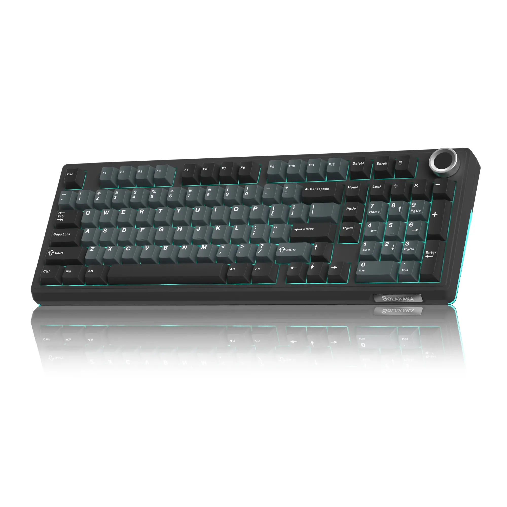 SOLAKAKA Ki99 Pro Silent Wireless Mechanical Keyboard with RGB Backlit, Hot Swappable, Gasket Structure, Avocado Green, 10000mAh Battery, PBT Keycaps, Win/Mac Supports