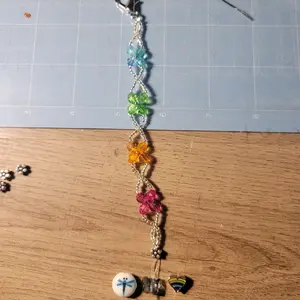 Bead Flower Key Chain