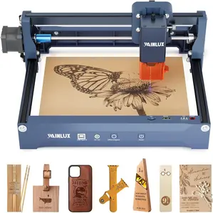 WAINLUX X2 Laser Engraver 3W Edition, Engraving Machine with Large Working Area 7.87″ × 5.9″ for DIY Project Custom Gift
