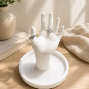 Decorative Ring Holder, Tabletop Jewelry Organizer for Rings, Compact Accessory Storage for Home Vanity