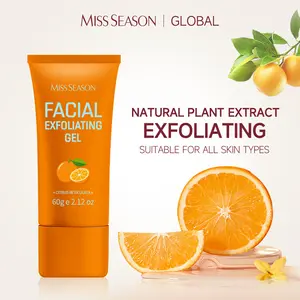 MISS SEASON Facial Exfoliating Gel 60g Orange Enzyme Hydrating Skincare for Skin Repair Purifying Moisture Retention & Pore Reduction - Moisturizing