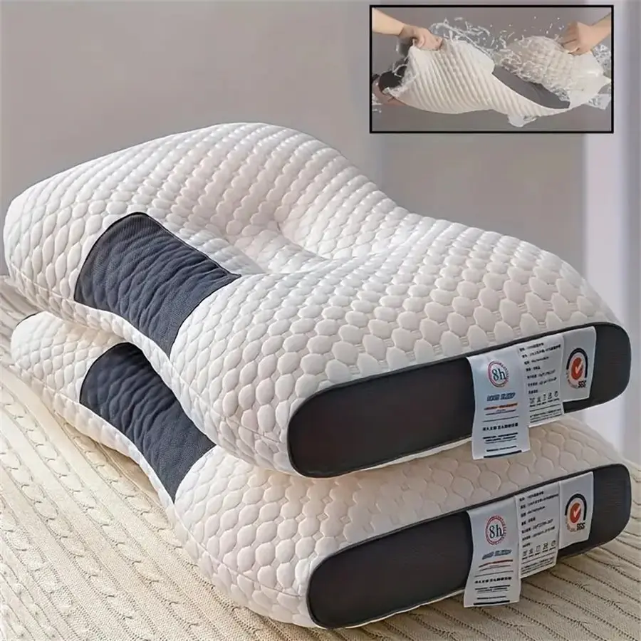 NTBAY Ergonomic Massage Neck Pillow – Soft & Adjustable Support