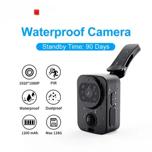 PD01 Waterproof Mini Camera Motorcycle and Bike Recorder Sport DV NO-APP Pocket Small Police Security Wearable Body Worn Cam
