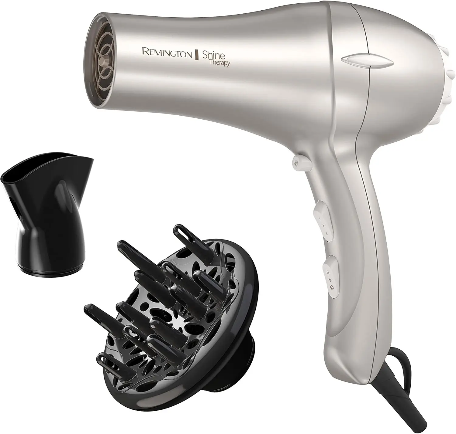 Remington Shine Therapy Hair Dryer, 1875W Ionic Ceramic Blow Dryer | Infused with Argan Oil and Keratin for Healthy-Looking Hair, Ceramic Technology for smooth, frizz control