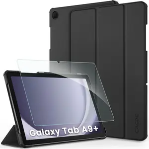 Case for Samsung Galaxy Tab A11+/ A9+ Plus 11 Inch 2025 (SM-X230/ SM-236B/ X210/ X216/ X218) with Screen Protector, Foldable Stand Slim Protective Case, Auto Screen On/Off-USA