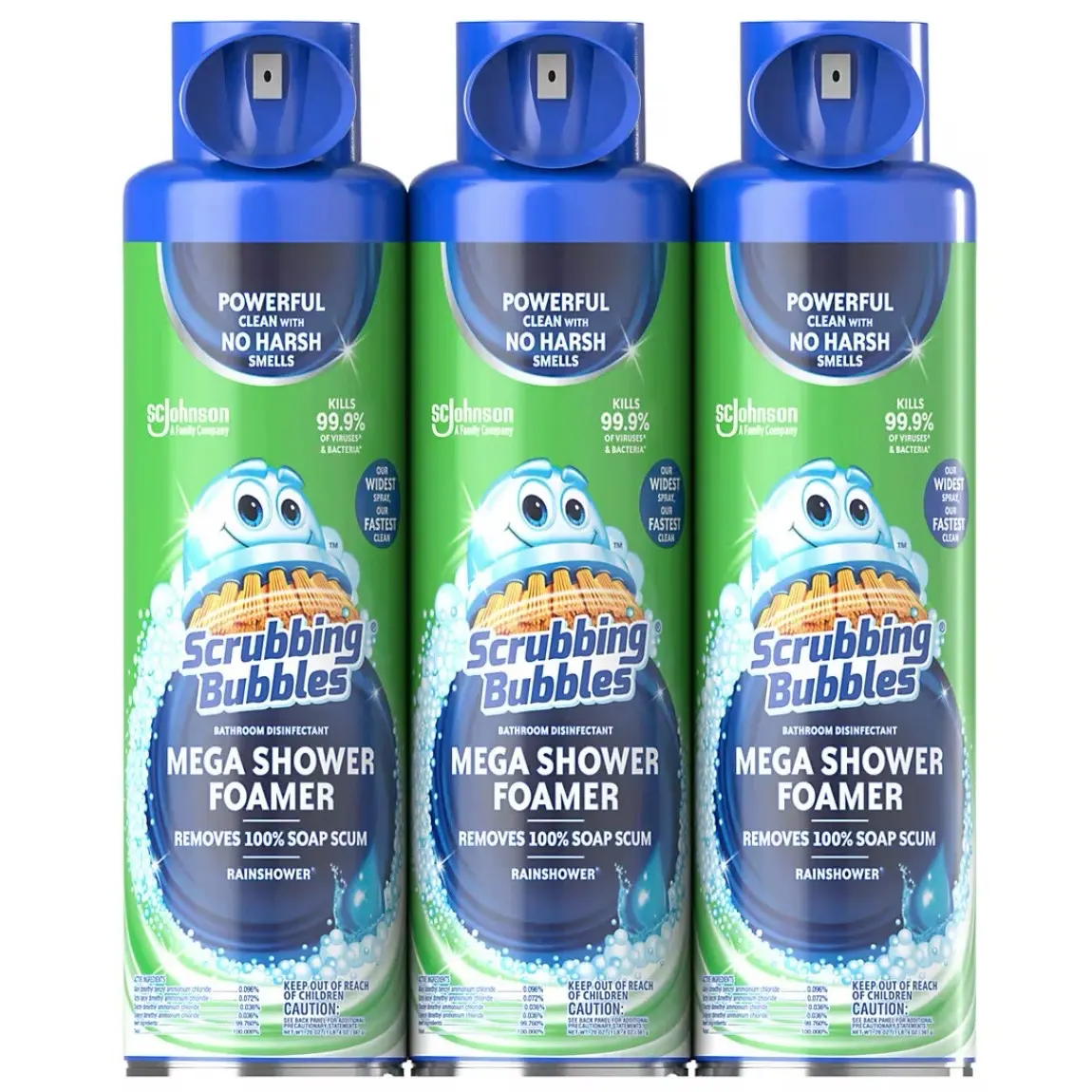 Scrubbing Bubbles Mega Shower Cleaner, 3 pk./20 oz.