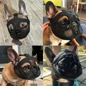 Flexible Dog Muzzles Made of Breathable Nylon And Plastic, Designed for Medium And Small Dog Breeds, Providing Protection Against Biting And Dirt, Ideal for Bulldogs, Pugs, And Other Strong Chewers, Small-Sized Dog Muzzles.