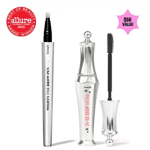 Benefit Cosmetics Mighty Fine Brow Microfiller + 24-HR Brow Setter Value Set