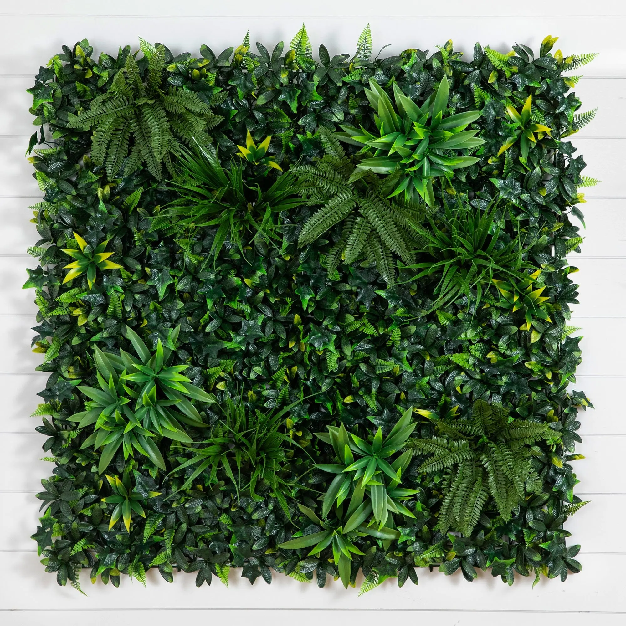40in x 40in UV-Resistant Adjustable Synthetic Andean Cloud Forest Tropical Decorative Plants Wall Mount Living Wall Panel, Chic Home & Garden Decor for Bedroom, Housewarming (Indoor/Outdoor Use)