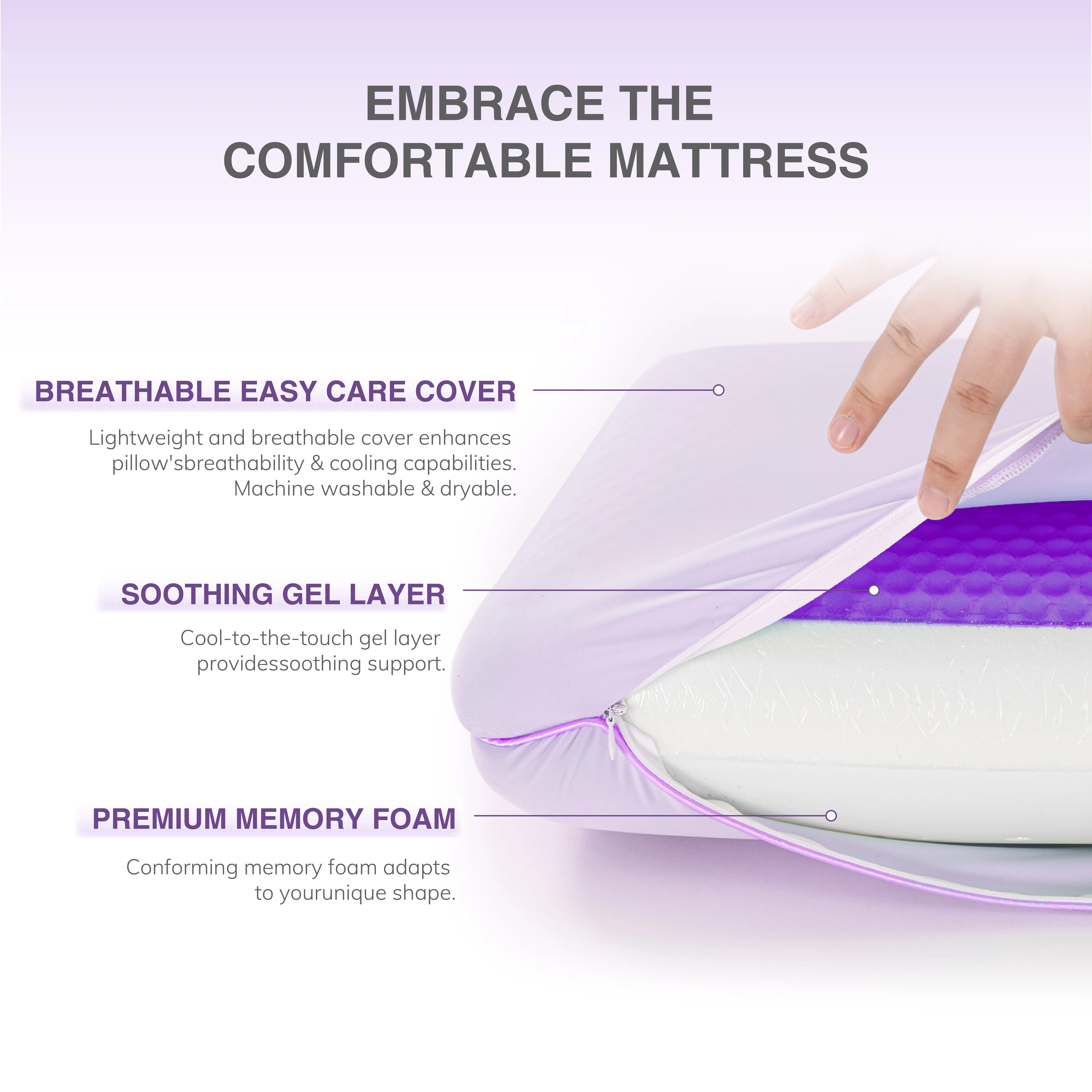 New+: Cooling Purple (5" Queen)