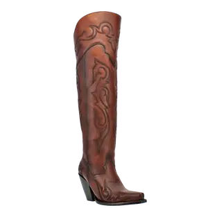 Dan Post Boot Company Ladies Seductress Distressed Brown Snip Toe Boots DP328