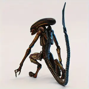 Alien vs Predator vs Xenomorph Horror Movie Action Figure 7.87 Inch PVC Collectible with Dual Color Design Articulated Joints & Spear Accessory Display Ready Desk Model for Halloween Christmas Birthday Presents Multi Color Options