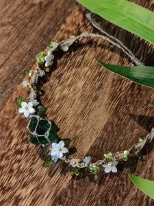 Rose Quartz Bracelet, Boho Style, Elegant Handmade Floral Design, Exquisite Bracelet, High Quality Bracelet, Perfect for Daily Wear, Parties, Holidays, Gift for Girlfriend, Flower Design Bracelet, Fashion Bracelets