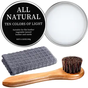 3 Pcs Baseball Glove Cleaning Kit Glove Conditioner 3.5 oz Brush and Microfiber Towel Leather Conditioner for Baseball Glove Moisturizing Softball Glove Maintenance