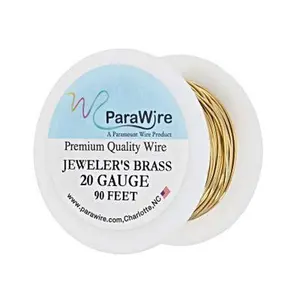 JTV Jeweler's Brass 20 Gauge Wire Spool Total of 90 Feet