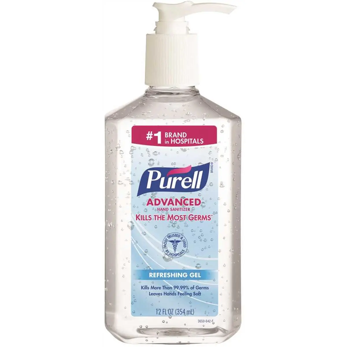 212 MAIN Gojo Industries 3659-12 Purell Instant Hand Sanitizer Pump Bottle, 12oz Hand Cleaning Product, Sanitizer Gel for Camping & Hiking Sports & Outdoor Personal Care