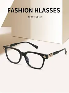 Classic Retro Plain Glasses, Fashion Full Frame Eyewear, Stylish Daily Wear Accessories, Perfect for Students, Stylish Square Frames for Casual Office Use, Vintage Square Frame