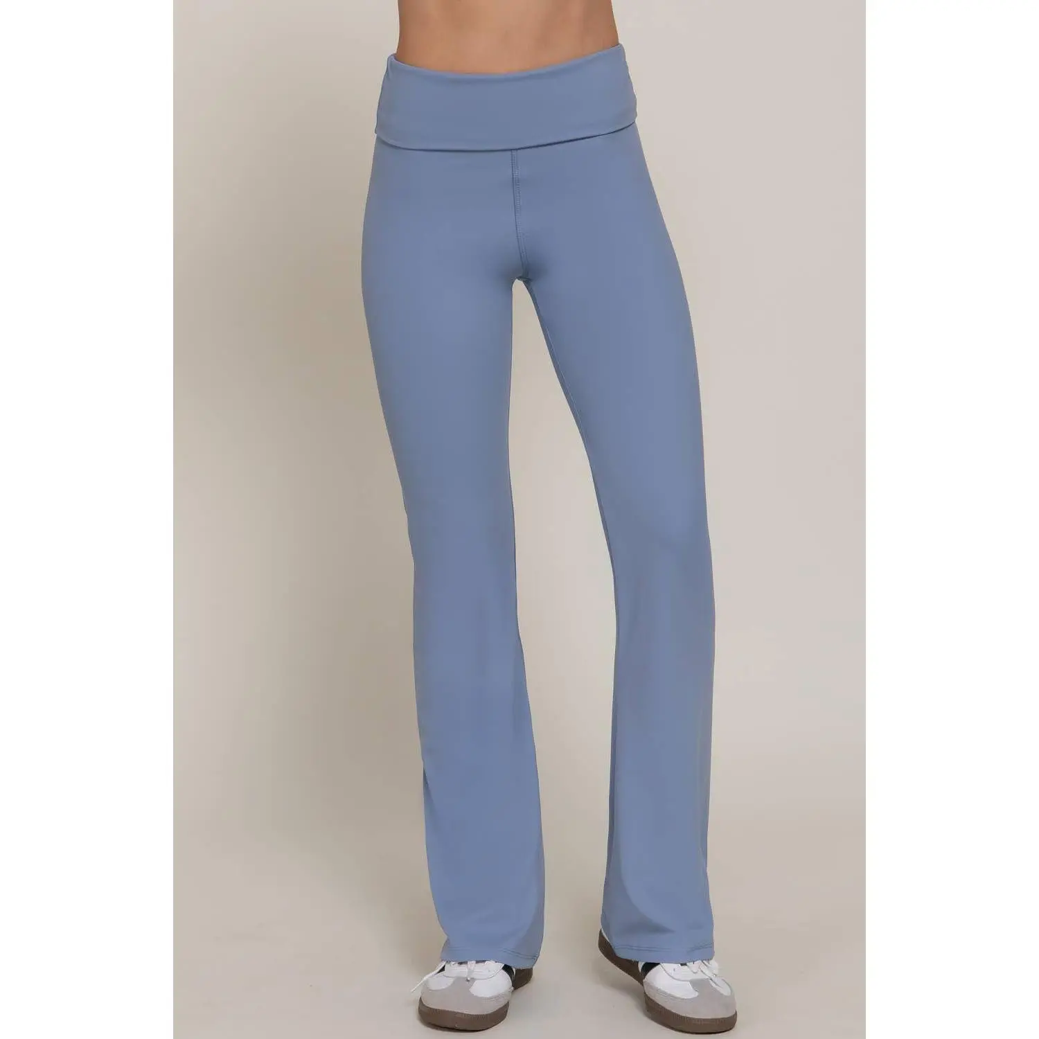 Run the Race Fold-Over Flare Leggings
