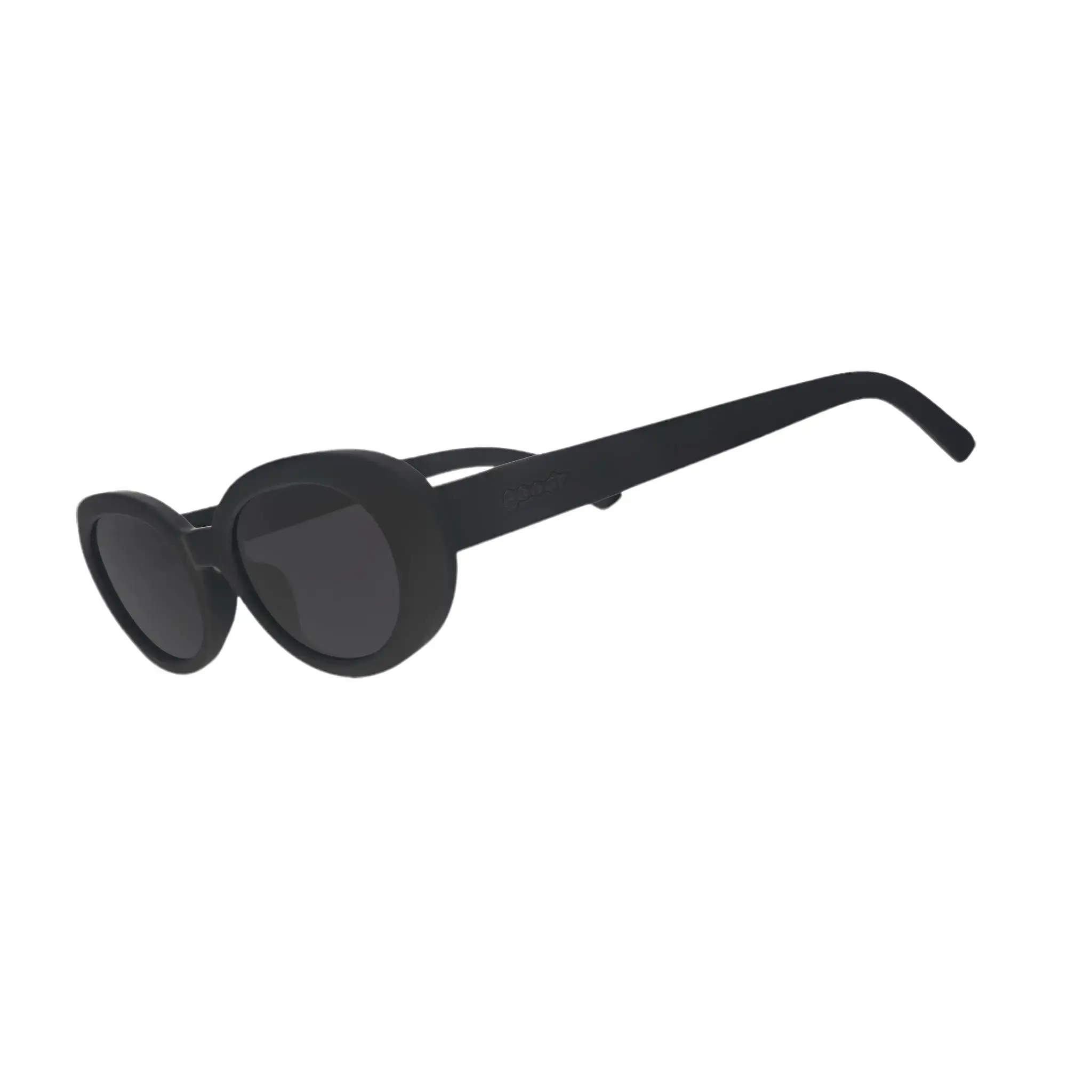 goodr Always Having a Moment Medium Size (Sonic G) Solid Black Frame with Black Lens, UV400, No Slip No Bounce No Tangle