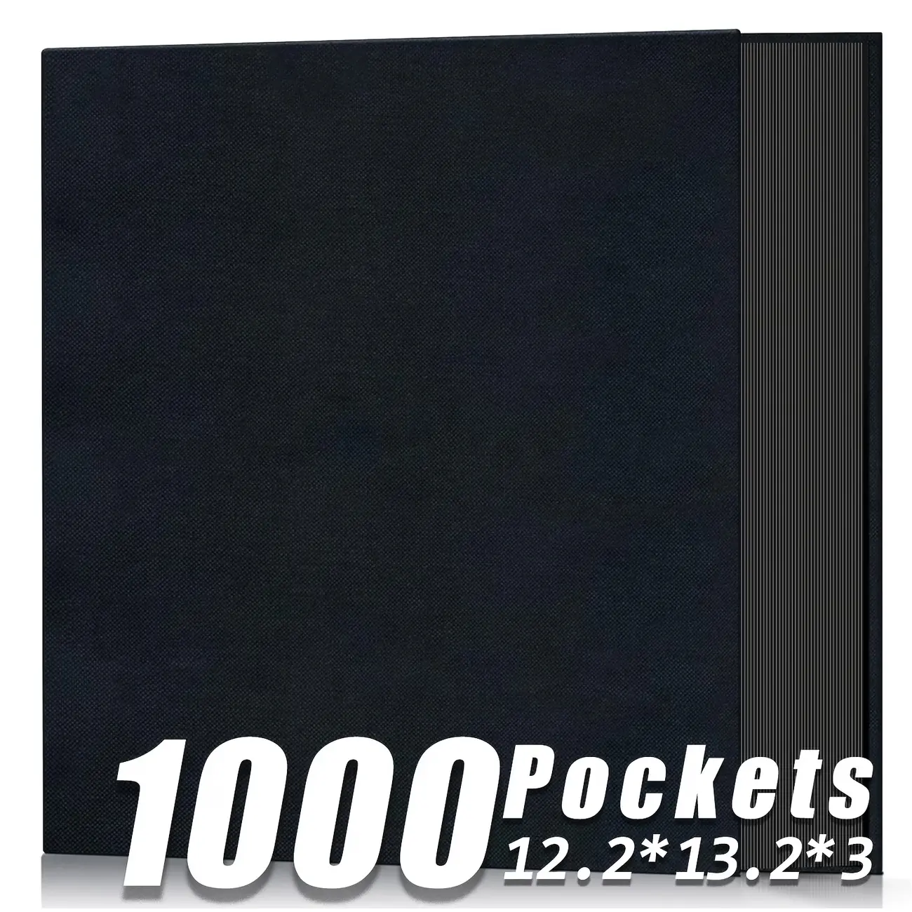 Hardcover Fabric-Covered Photo Album (12.2x13.2in Linen), 1000-Pocket 4x6 Picture Album, Memory Book for Wedding Family Gifts, Summerwins Home Decor, Fabric-Covered Photo Albums