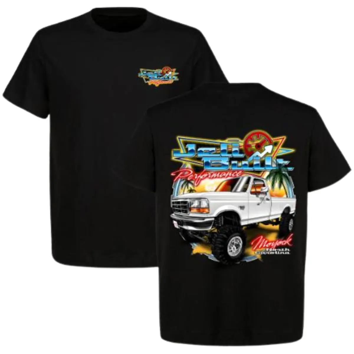 Jeep Beach Performance T-Shirt - Cool Design for Truck Lovers, Casual Wear, 100% Cotton, Crew Neck, Short Sleeve, Fitted, Medium Size - Menswear