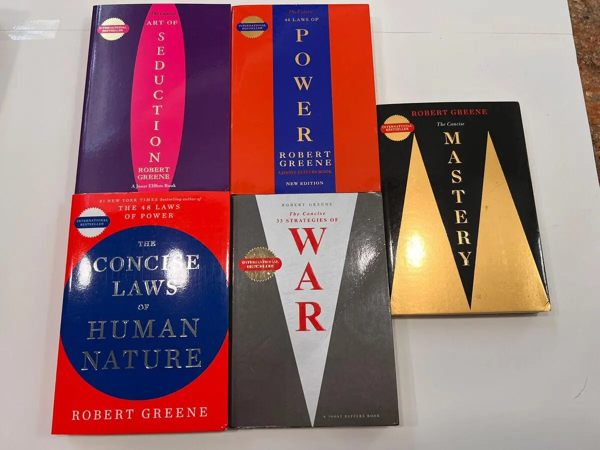 Robert Greene 5-Book Set (CONCISE EDITIONS) | The 48 Laws of Power, Art of Seduction, Mastery & More – Self-Improvement & Strategy Books