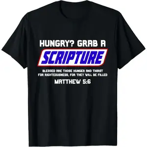 Funny Cotton Short Sleeve T-Shirt with Biblical Verses, Bible Quotes, Famous Passages, Unisex T-Shirt
