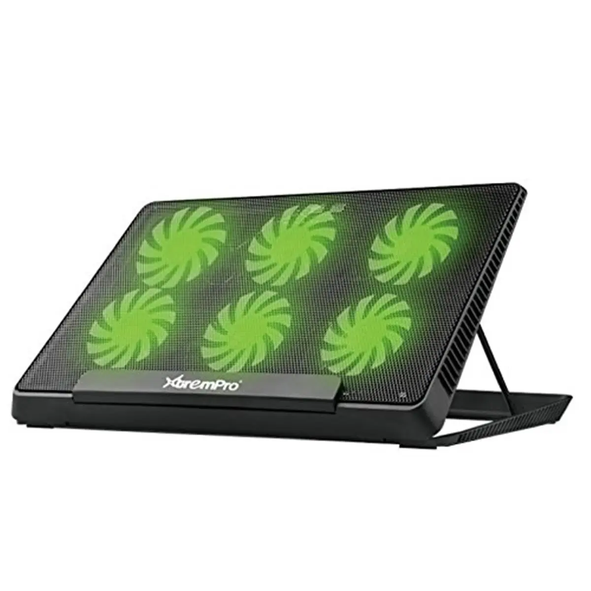 212 MAIN 17-in LED Light Laptop Cooling Pad, Computer Peripherals with 6 Fans, Adjustable Cooling System, Low Noise Design, Portable Cooler, Cooling Products, Laptop Cooling Stand